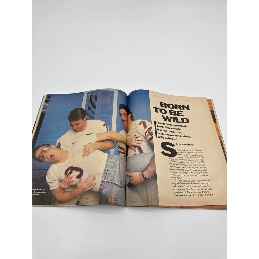 Vintage Rolling Stone Magazine March 1986 Jim McMahon Chicago Bears Issue 469